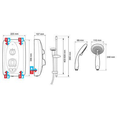 Mira Sprint Multi-Fit Electric Shower