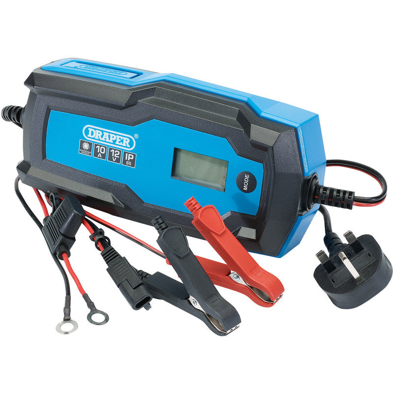 Draper 6/12V Smart Charger and Battery Maintainer 10A