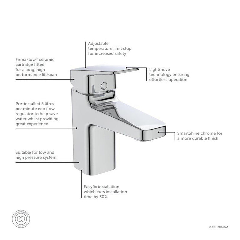 Ideal Standard Ceraplan Taps Basin Mixer
