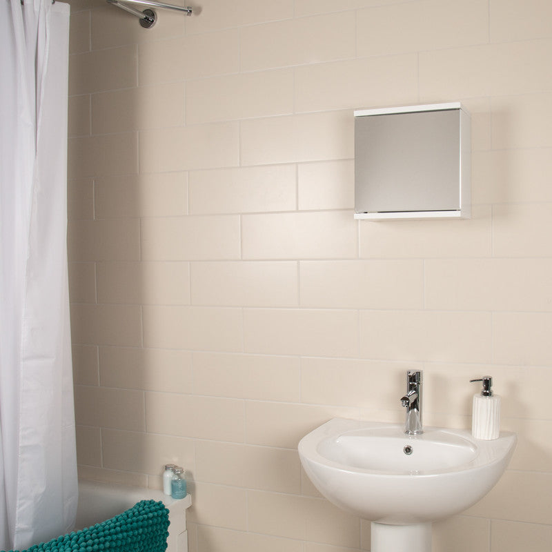 Croydex Single Door MDF Bathroom Cabinet 300 x 300 x 140mm