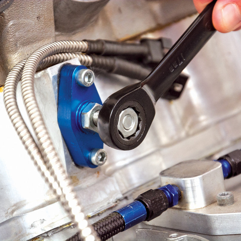 Draper Black Ratchet Spanner Set