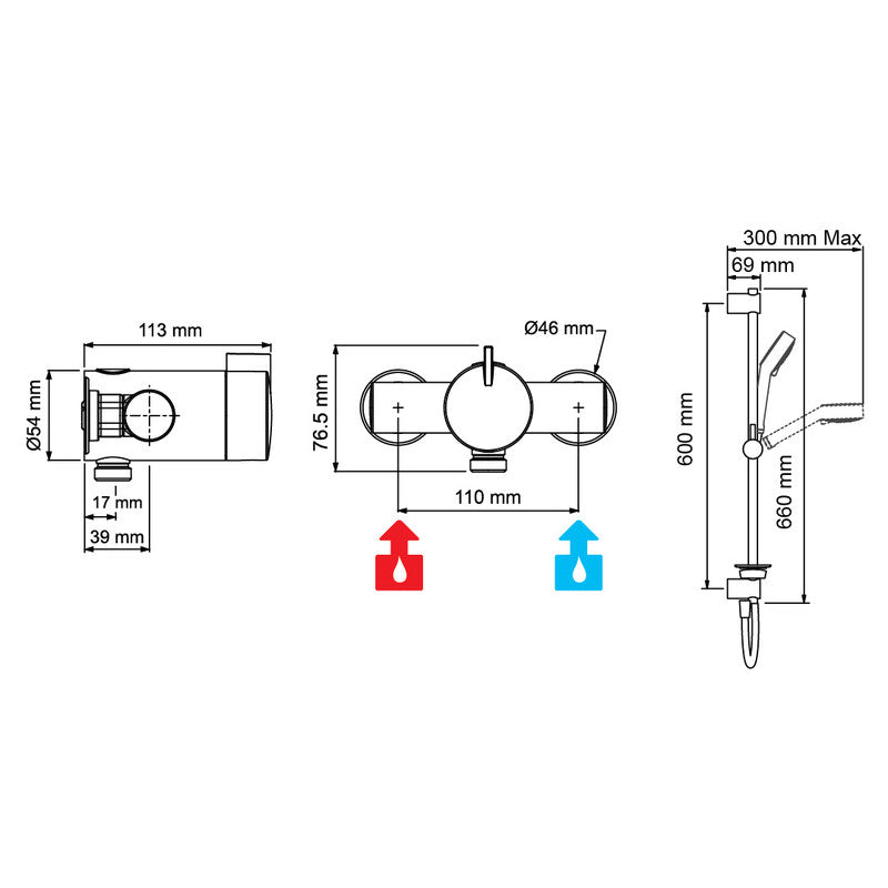 Mira Minilite EV Thermostatic Mixer Shower