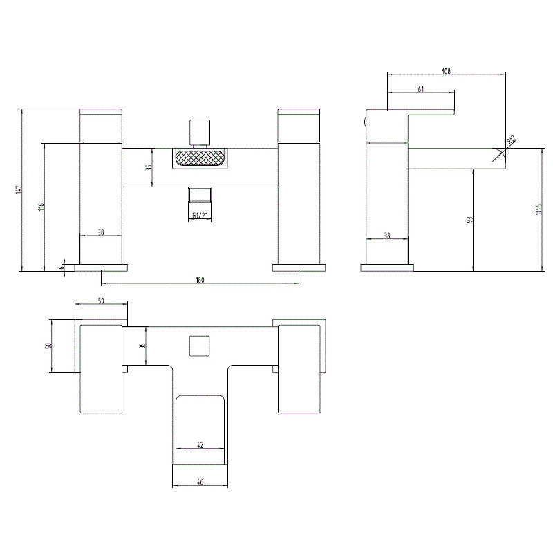 Deva Waterfall Taps Bath Shower Mixer