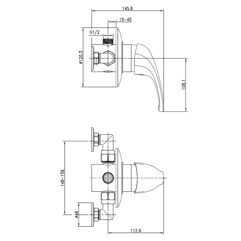 Deva Manual Mixer Shower Valve