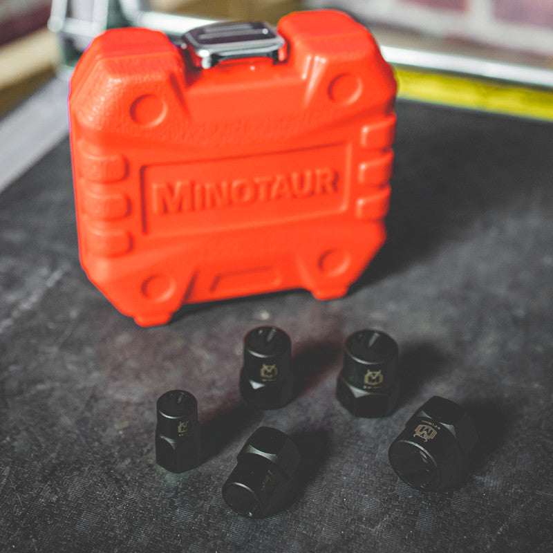 Minotaur Bolt Grip Nut Remover Set 5 Piece