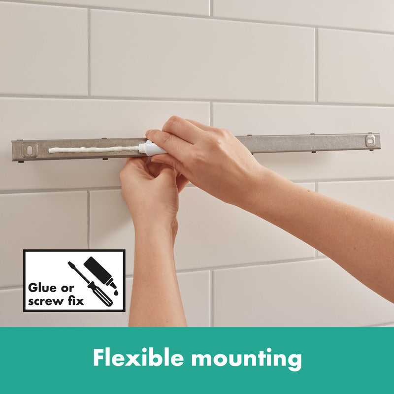 Hansgrohe WallStoris Bathroom Storage Kit Matt Black