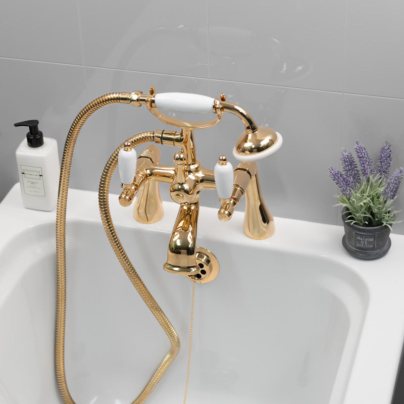 Deva Georgian Taps Bath Shower Mixer Gold