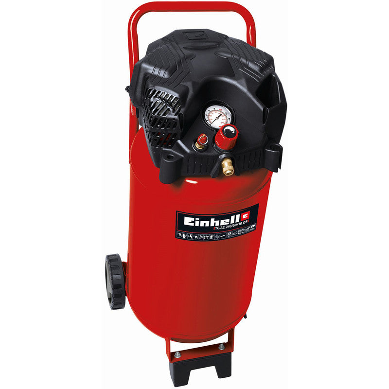 Einhell 50L 2hp Upright Oil Free Air Compressor 230V