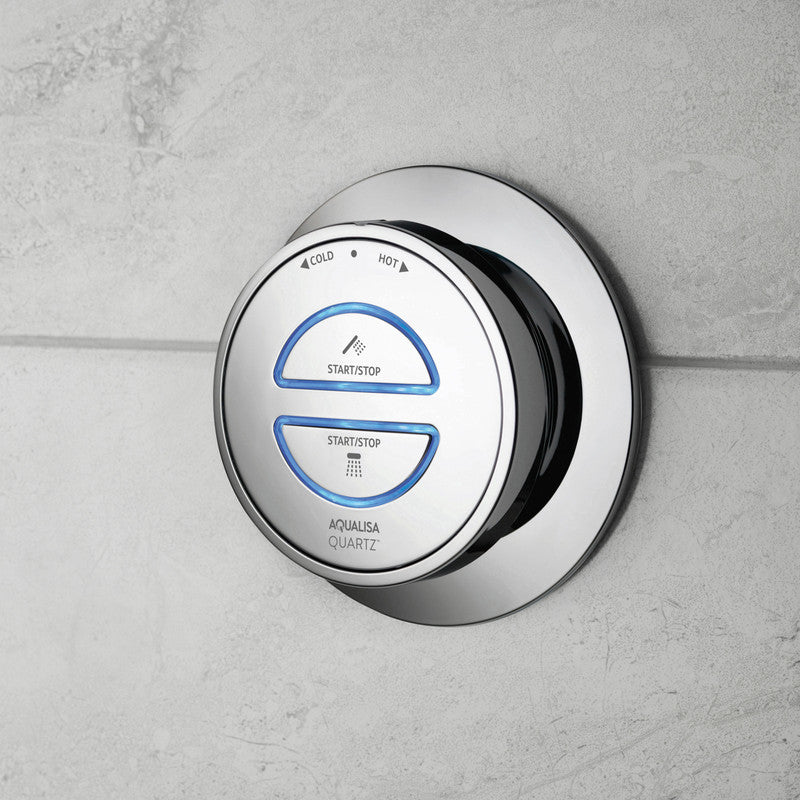 Aqualisa Quartz Classic Smart Digital Divert Thermostatic Shower HP/Combi Rear Fed