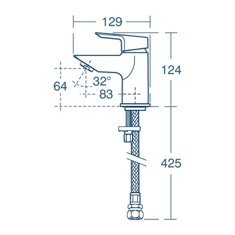 Ideal Standard Tesi Taps Cloakroom Basin Mixer