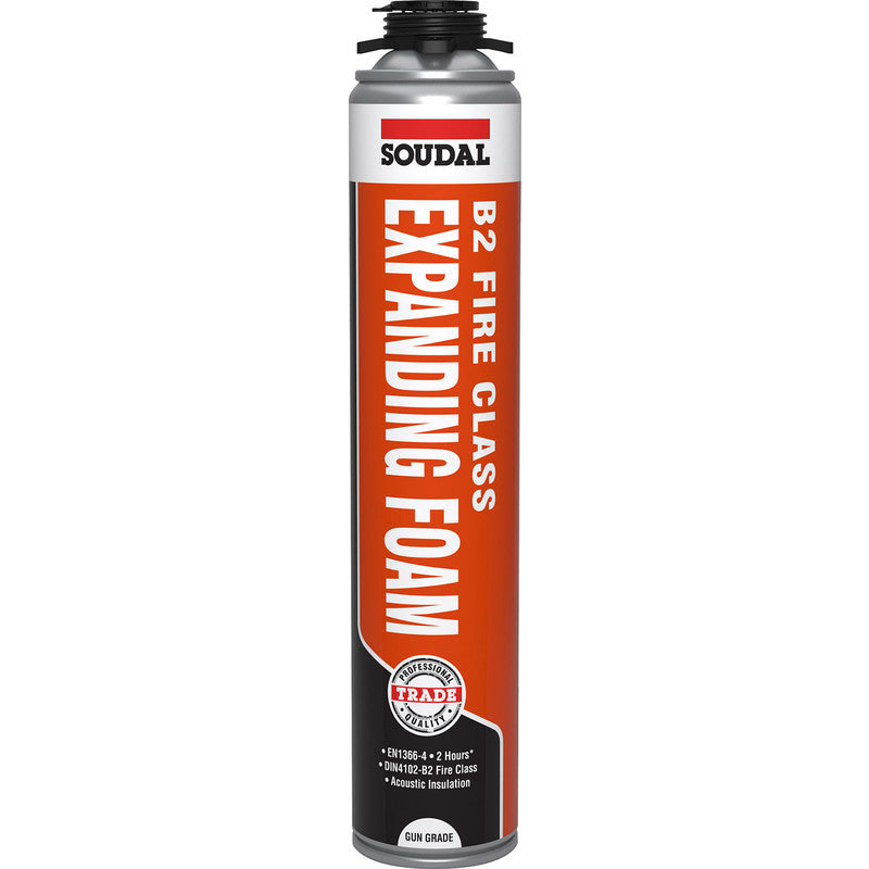 Soudal B2 Fire Rated Expanding Foam Gun Grade 750ml