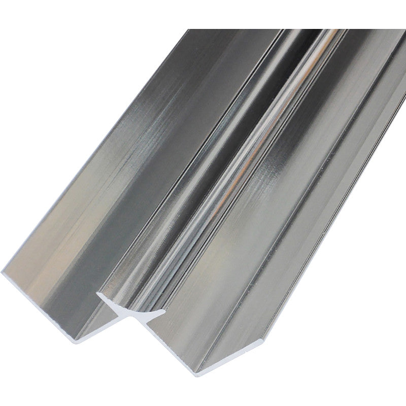 Mermaid Laminate Shower Wall Panel Trims Polished Silver Internal Corner