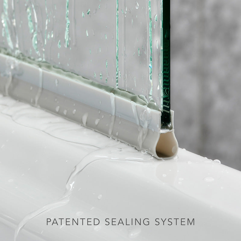 Mira Elevate Square Bath Screen 800mm