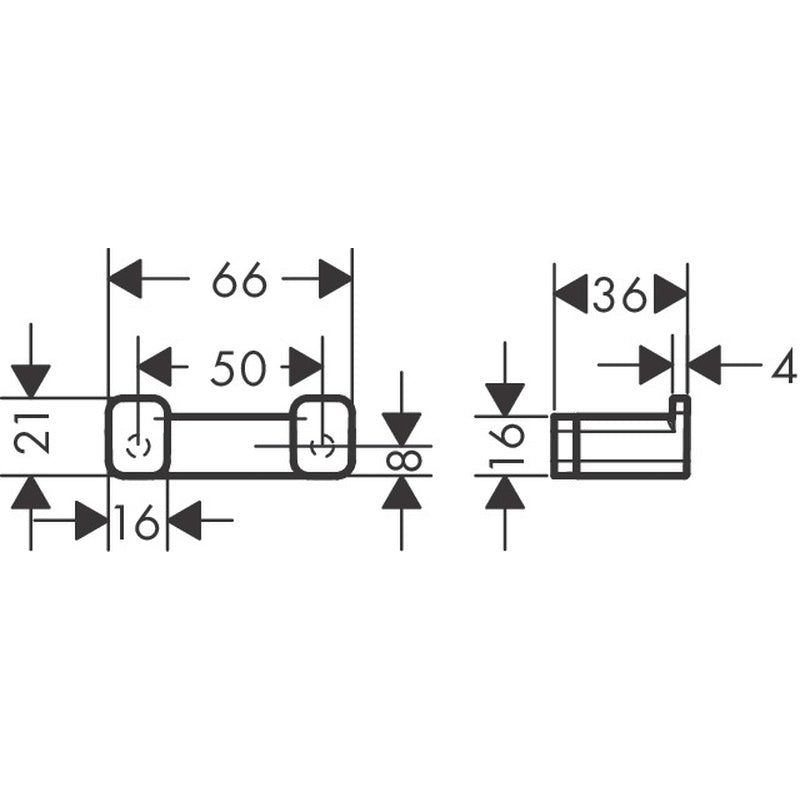 Hansgrohe AddStoris Double Hook