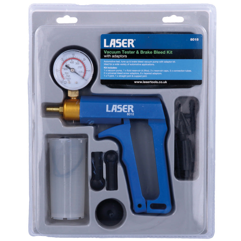 Laser Vacuum Tester & Brake Bleed Kit