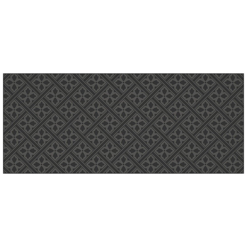 Laura Ashley Mr Jones Metallic Charcoal Glass Bathroom Splashback 600 x 250mm