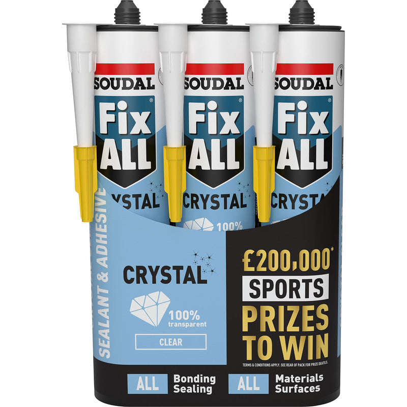 Soudal Fix All Crystal Adhesive & Sealant 290ml