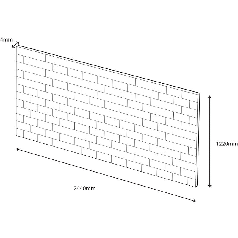Wetwall Tile Composite Bathroom Wall Panel Blush
