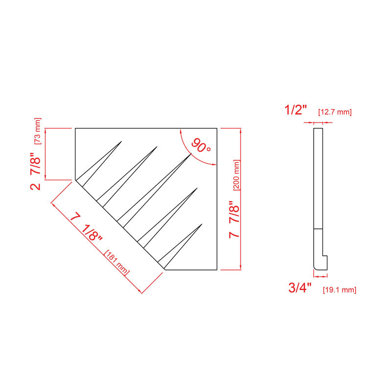 Wetwall Niche Corner Shelf