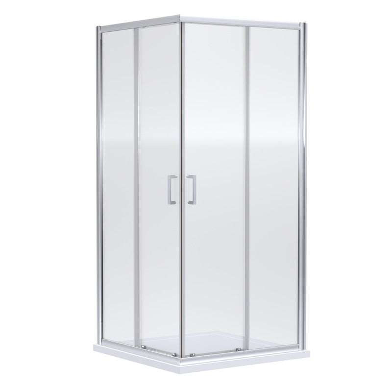 Nuie Rene Corner Entry Shower Enclosure 800mm x 800mm Chrome