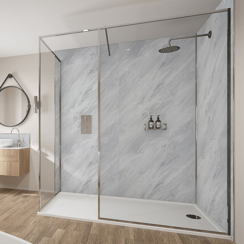 Wetwall Mermaid Bathroom Wall Panel Brera Marble