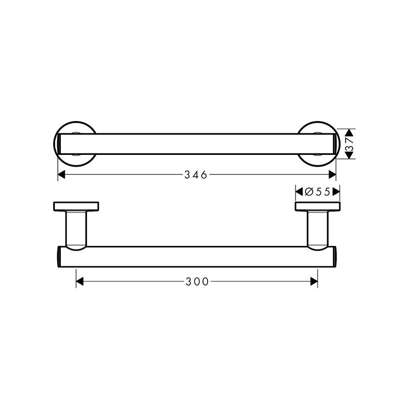 Hansgrohe Logis Universal Grip Rail Chrome