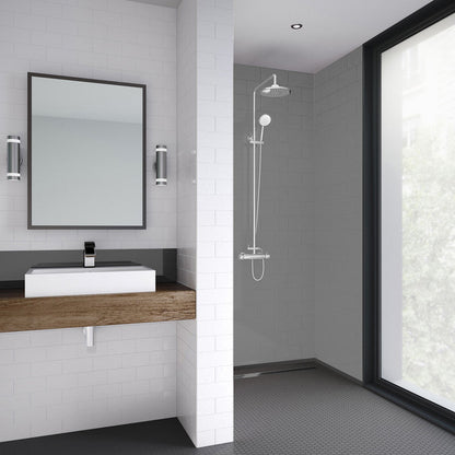 Mermaid Composite Metro Tile Vertical Shower Wall Panel 2440mm x 1220mm