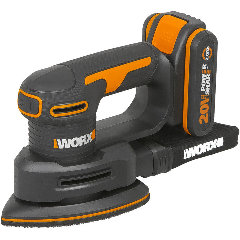 Worx WX822 20V Cordless Detail Sander 1 x 2.0Ah