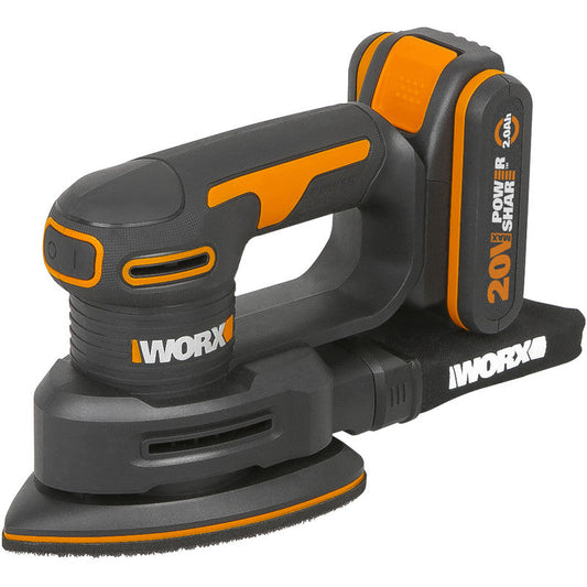 Worx WX822 20V Cordless Detail Sander 1 x 2.0Ah