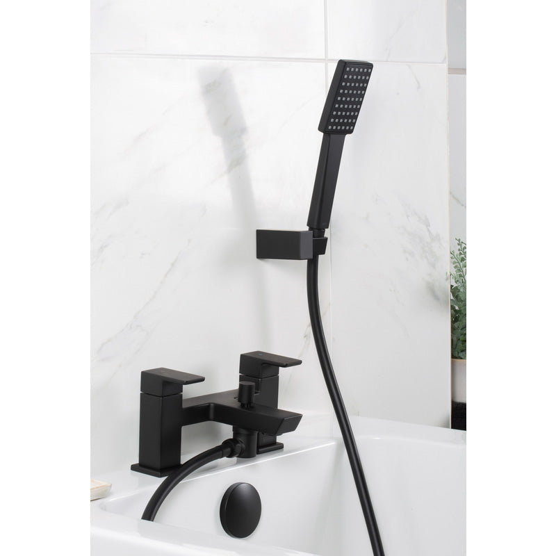 Bristan Cobalt Taps Black Bath Shower Mixer