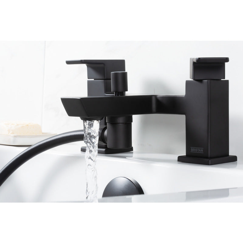 Bristan Cobalt Taps Black Bath Shower Mixer