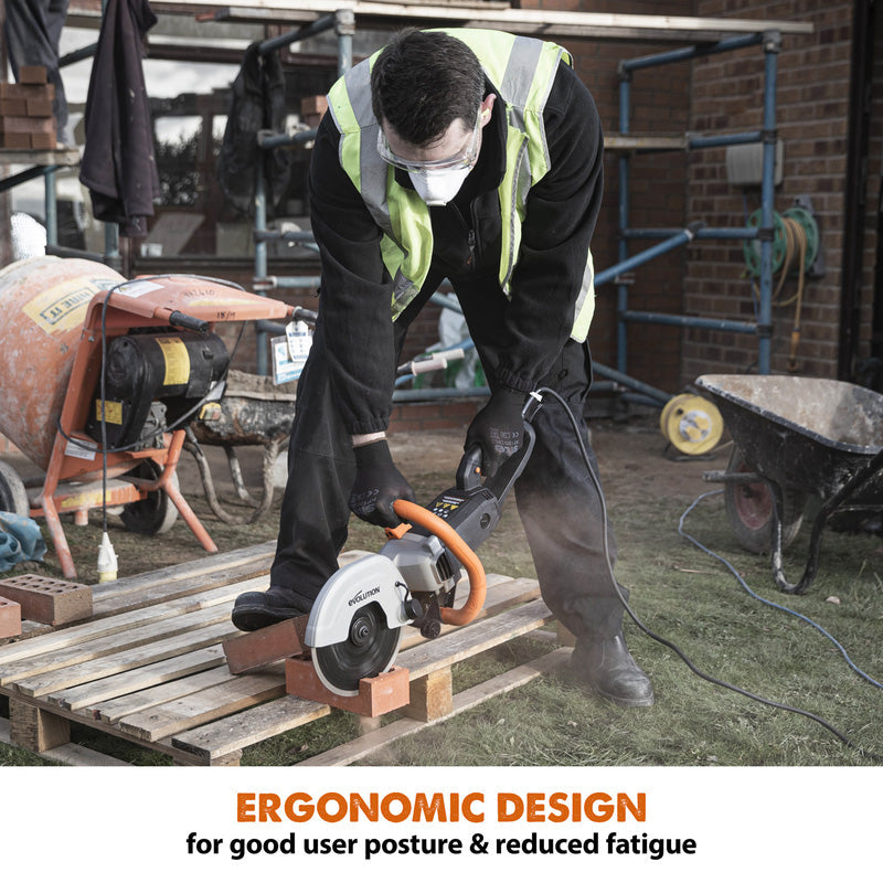 Evolution R230DCT 230mm Electric Disc Cutter with Diamond Blade