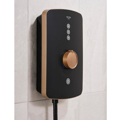 Triton Amala Electric Shower Metallic Brushed Copper
