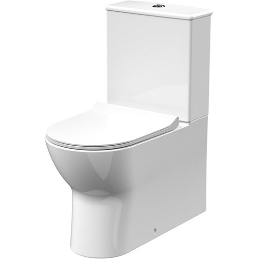 nuie Freya Close Coupled Toilet and Slim Seat Fully Shrouded