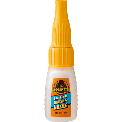 Gorilla Super Glue Brush & Nozzle 12g