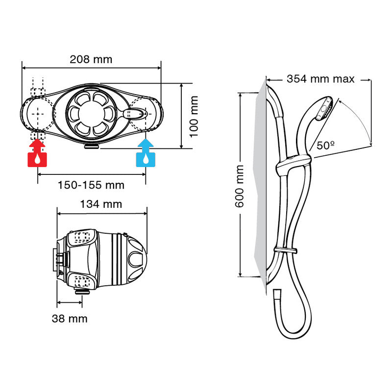 Mira Excel EV Thermostatic Mixer Shower