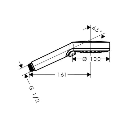 Hansgrohe Crometta 100 EcoSmart Shower Handset Chrome