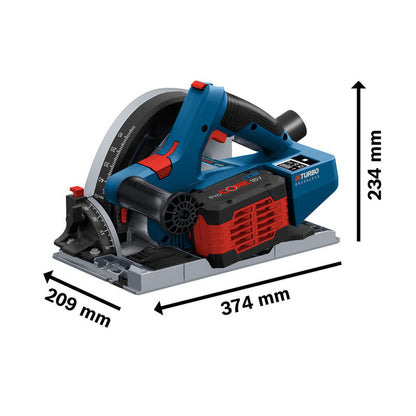 18V Bi-Turbo 140mm Plunge Saw – Brushless Cordless Precision