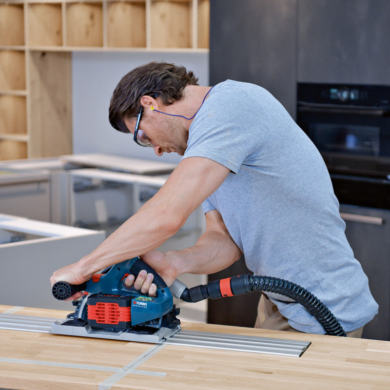 18V Bi-Turbo 140mm Plunge Saw – Brushless Cordless Precision