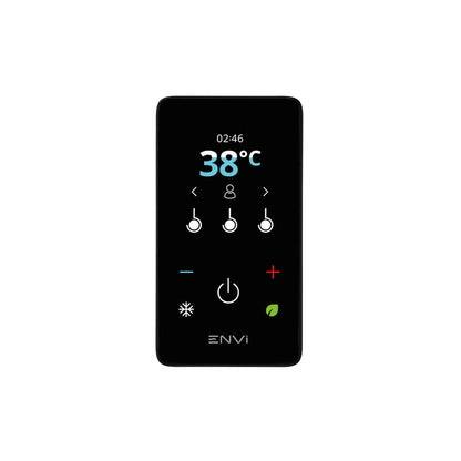 Triton ENVi Electric Shower with Ceiling Fed Fixed Head Black