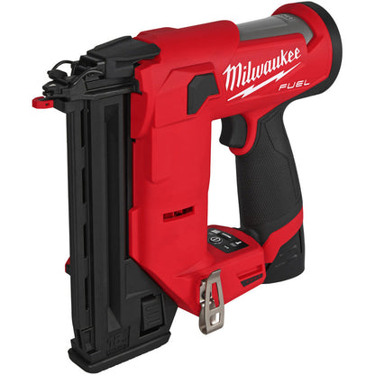 Milwaukee M12FCN18GS-202X FUEL Compact 18Ga Straight Brad Nailer 2 x 2.0Ah
