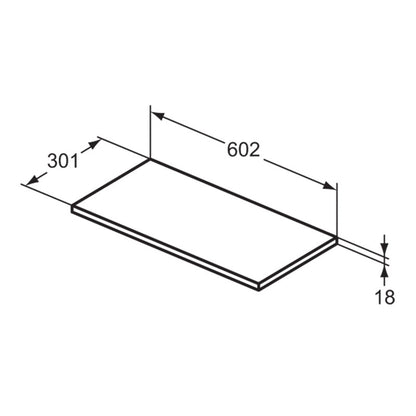 Ideal Standard i.life A Matt Quartz Grey WC Unit and Worktop with Back to Wall Toilet and Soft Close Seat 600m
