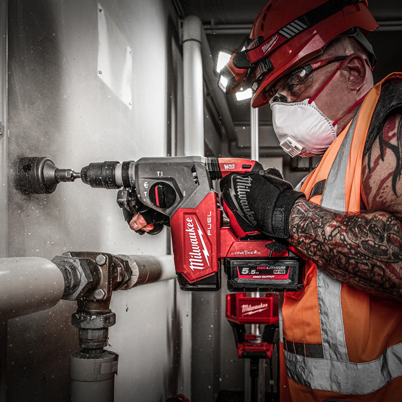 Milwaukee M18ONEFHX FUEL ONE KEY SDS+ Rotary Hammer 2 x 5.5Ah