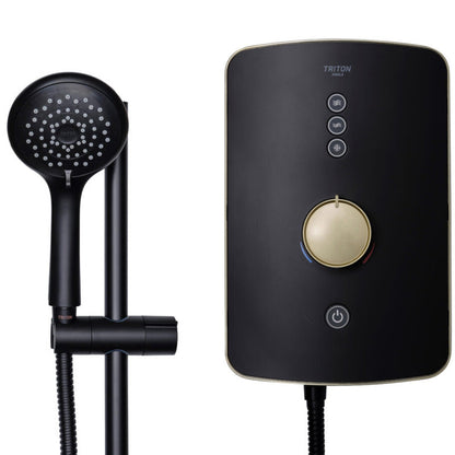 Triton Amala Electric Shower Brushed Brass 8.5kW