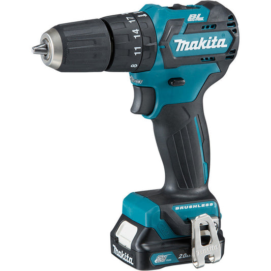Makita 12V CXT Max Brushless Combi Drill 2 x 2.0Ah