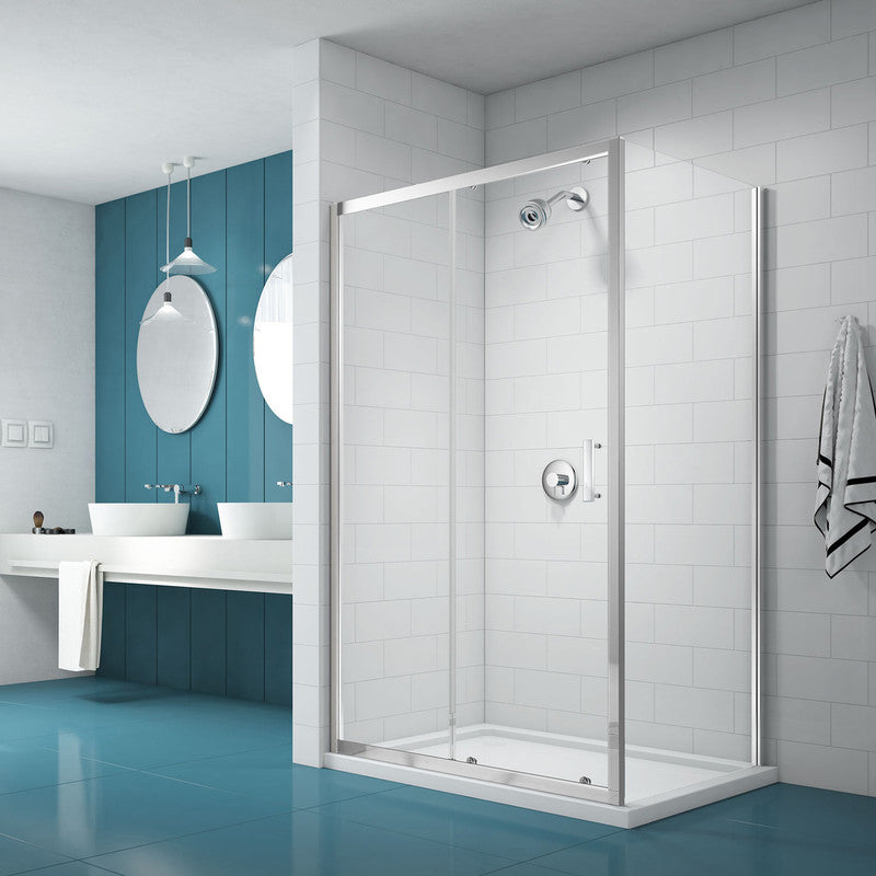 Merlyn NIX Sliding Shower Enclosure Door and Side Panel