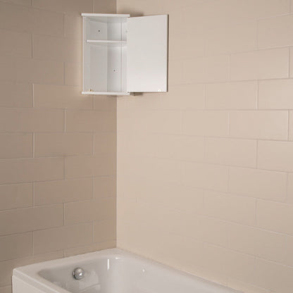 Croydex Corner MDF Bathroom Cabinet 500 x 300 x 240mm