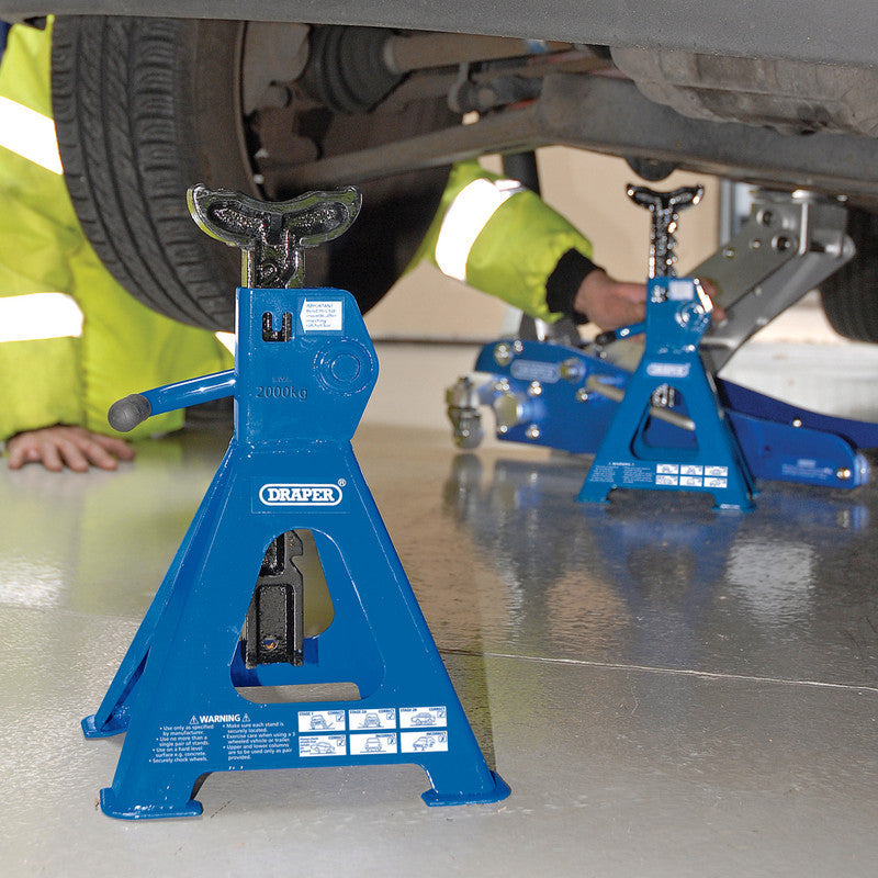 Draper Ratcheting Axle Stands 2 Tonne