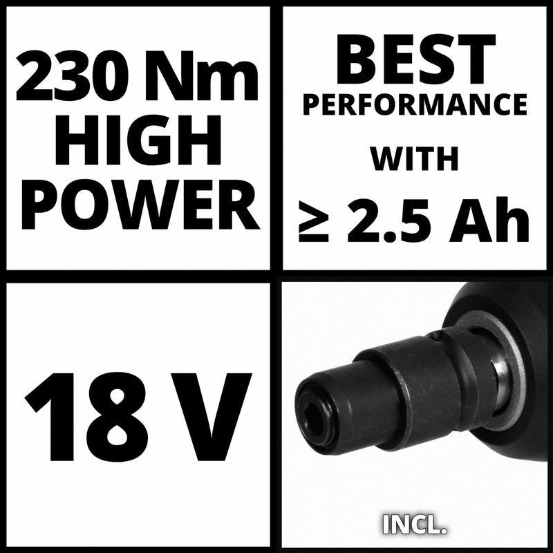 Einhell PXC 18V 230Nm Professional Brushless Cordless Impact Wrench Body Only