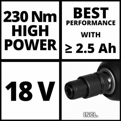 Einhell PXC 18V 230Nm Professional Brushless Cordless Impact Wrench Body Only